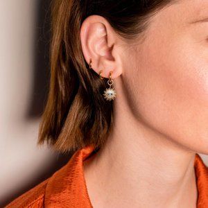 Ayla's sunburst Charm with Mili Hoop